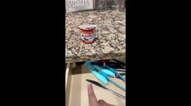 Naughty elf leaves his mark in the toilet with a stinky prank