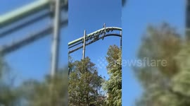 People Left Dangling Upside Down As Rollercoaster Stops Mid-Ride in Osaka, Japan