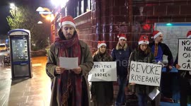 Climate Activists Serenade Keir Starmer at His Doorstep in London, UK