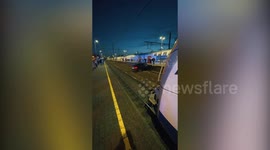 Train narrowly avoided