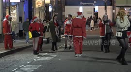 Festive Revellers hit the nightclubs on the Second-to-last Friday before Christmas in Birmingham, England