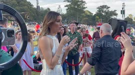 Woolworths Carols in the Domain red carpet arrivals in Sydney, Australia
