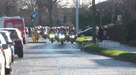 Santa Bikers Rev Up for a Festive Charity Ride, Long Eaton, Derbyshire, UK