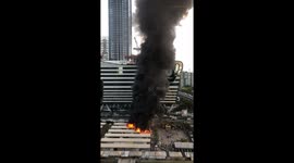 Bangkok Market Goes Up In Flames