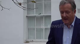 Piers Morgan reads a statement following the conclusion of the Duke of Sussex's trial in London, UK