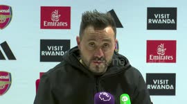 Arsenal 2-0 Brighton: Roberto De Zerbi post-match press conference