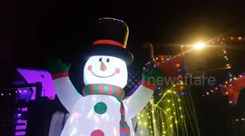 Coke Cola Lorry Decoration in High Wycombe Buckinghamshire looks Great this season