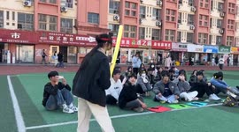 Blindfolded chaos: mishap amidst friendship games