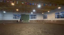 Hilarious Mishap: Rider Takes a Tumble at Chinese Horse Ranch
