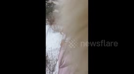 China: Water In A Bottle Freezes Instantly In Jilin’s Frigid Weather