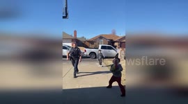 Sgt. David Inman Joins Kids on the Court, Showcasing Hoop Skills and Team Spirit in Oklahoma City, OK, USA