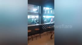 Gunman sparks panic firing gun 'to intimidate rivals' during football match in Thailand