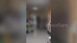 Patients forced to lie on hospital corridor floor during 45 hour wait for a bed