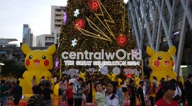 Bangkok mall marks Christmas season with giant Pikachu statue