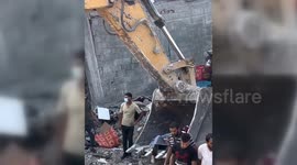 Rescuers Search Under Rubble In Jabalia, Northern Gaza