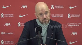 Liverpool 0-0 Man Utd: Erik ten Hag press conference in Liverpool, UK