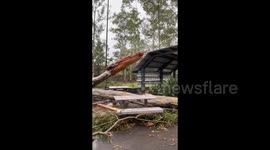 Storm strikes Springfield, Queensland: devastating damage captured by local resident