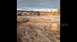 US: Rivers Reach Historic High Levels In Maine After Storm Brings Heavy Rain
