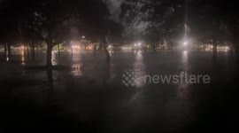 Florida park submerged as violent storms cause severe flooding