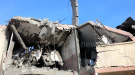 Israeli airstrikes target a residential house in Khan Yunis