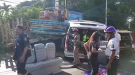 Two American tourists seriously injured in van crash with truck in Thailand