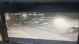 Unlicensed teen driver rams SUV into smoking room, injuring two women in Omsk parking lot
