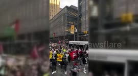 Pro-Palestine March In New York, USA