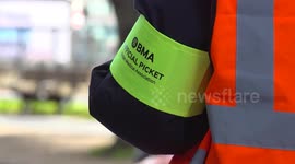 Archive footage of junior doctors as fresh strikes begin in UK