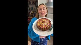Mom Sharing Recipe Drops Cake