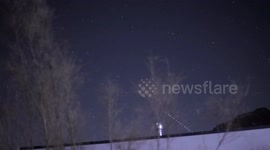 Impressive Starlink Satellite Train G6-34 filmed 1.5 days after launch in swiss skies