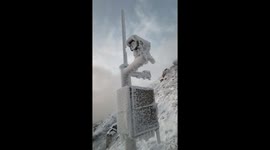 Stunning View of Cishan Mountain in Eastern China After Snowfall
