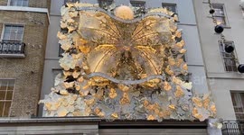 Christmas decorations on London’s iconic Bond Street