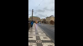 Locals seen fleeing after deadly shooting in Prague