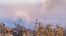 The Buddha Light Appear at the Jinfo Mountain in Chongqing, China