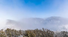 Jinfo Mountain Snow Scenery in Chongqing, China