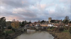 Village that looks like a Christmas Card scene in Kent, UK
