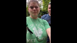 Butterfly Lands on Woman's Face