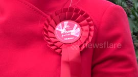 Jonathan Ashworth and Gen Kitchen meet constituents in Wellingborough ahead of by-election in UK
