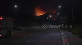 Informal houses destroyed, private estate evacuated as mountain fire rages on for fourth day