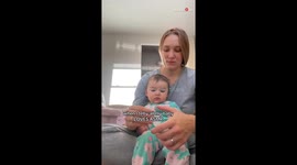 Toddler feels enchanting comfort from head to toe as mom showcases ASMR prowess