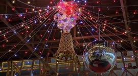 Huge 50-foot-tall Eiffel Tower model erected in Indian mall for Christmas
