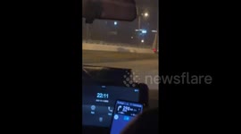 China: Good Samaritan Alerts Driver Of Truck On Fire Speeding On Chengdu Highway