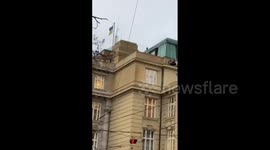 Prague shooting: Students hang from balcony as gunman kills 14 and injures dozens