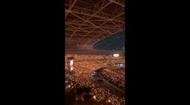 Nearly 200K worshippers hold candles up at once during majestic Christmas celebration in Indonesia