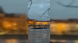 Emergency Workers Attend Scene Of Prague Shooting