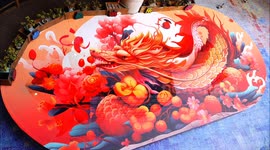 Dragon Year Themed Lantern in Yichang, China