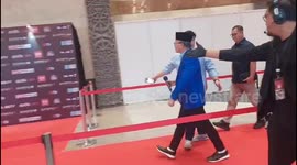 The Vice Presidential Candidates Arrive at the Debate Venue in Jakarta, Indonesia