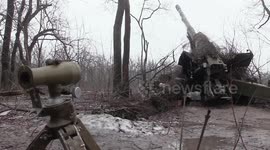 Russia claims Giantsint-B large-caliber gun destroyed Ukrainian strongholds in South Donetsk