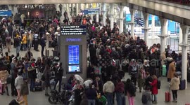 Christmas getaway journeys ruined as French strike stops cross-Channel trains