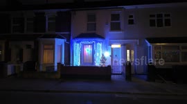Windows in Swindon become almost psychedelic with their Christmas Light displays